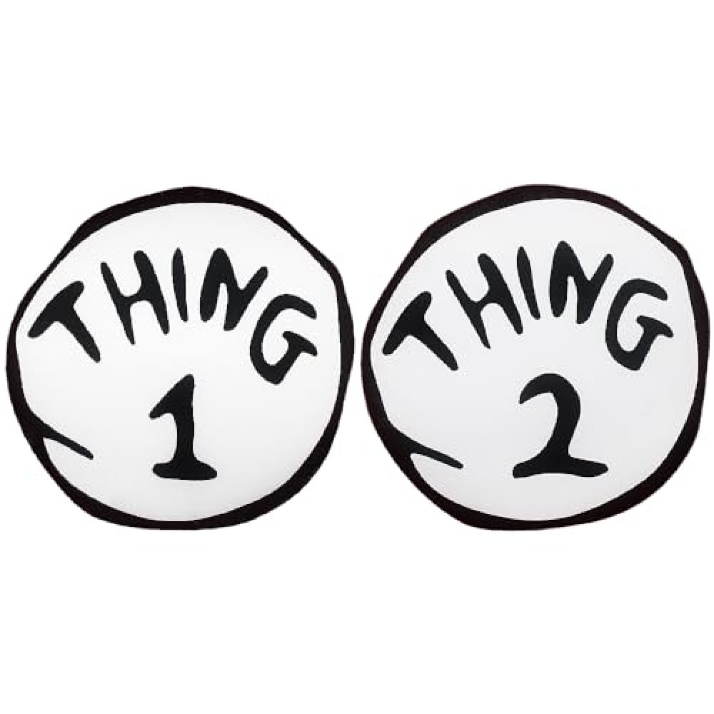 Thing 1 2 Large 2 Pieces Iron On Patch Halloween Costume Accessories Standard Sewing Machine Accessories Fiyatı