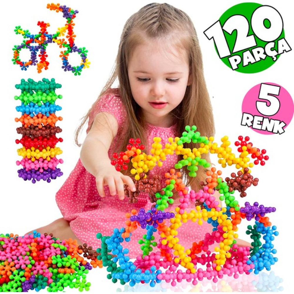 Think Master Master Molecules Eğitici Kilitli Molekül Stem Eğitimi Uyumlu 5 Renk 120 Parça Eğitici LEGO Oyuncak Eğitici Oyuncak Fiyatı