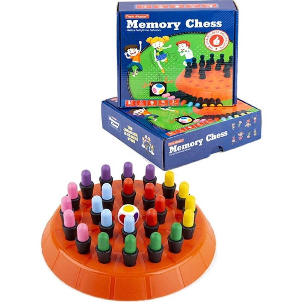 Think Master Memory Chess - Zeka Oyunu, Renklerle Hafıza ve Zihin Geliştirme Satrancı Eğitici Oyunc - Renkli Eğitici Oyuncak Fiyatı