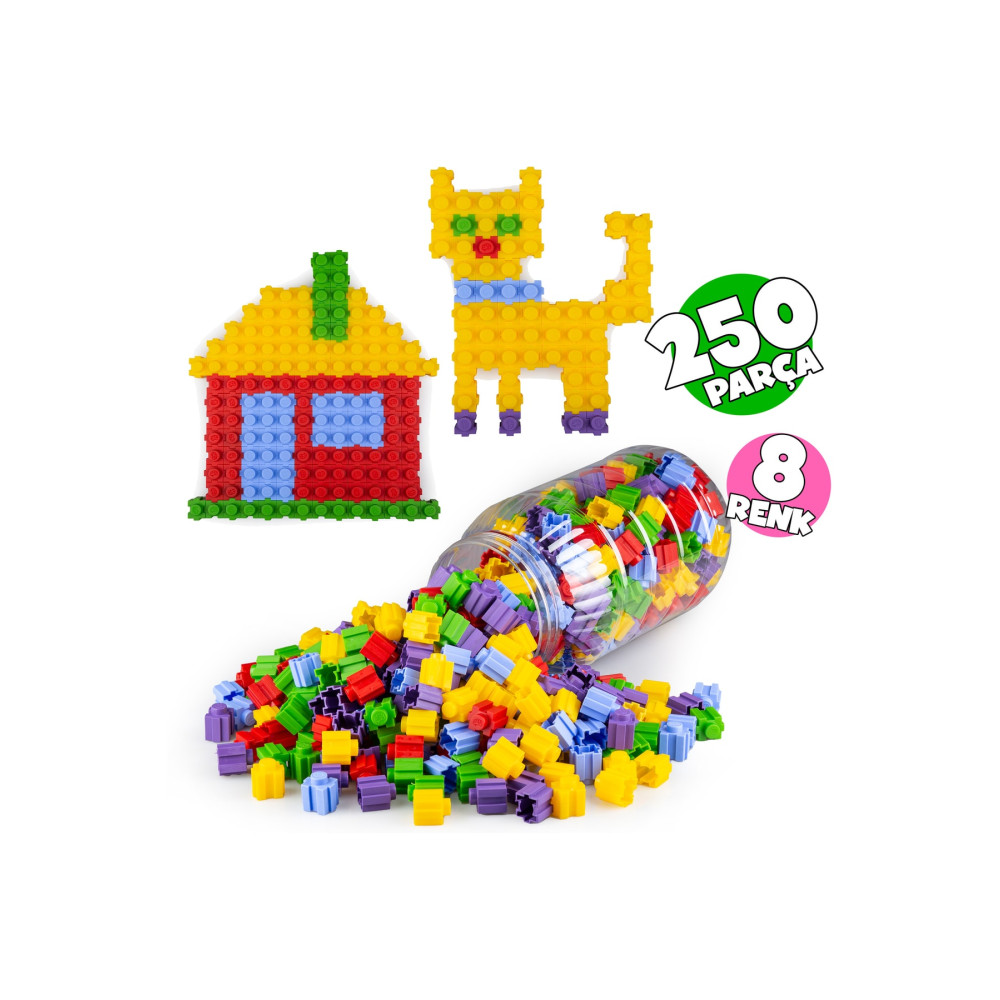 ThinkMaster Master Tiktak Bloklar 250 Parça 8 Renk Eğitici Ve Çıt Çıt Oyuncak Eğitici Tik Tak Bloklar Legolar ( Yapım Oyuncakları ) Fiyatı