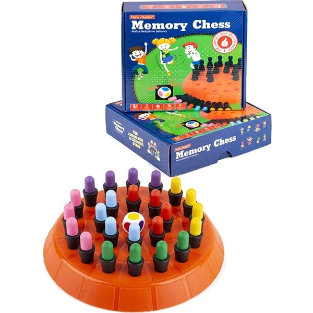 ThinkMaster Memory Chess - Renklerle Hafıza ve Zihin Geliştirme Satrancı Oyun & Hobi Fiyatı