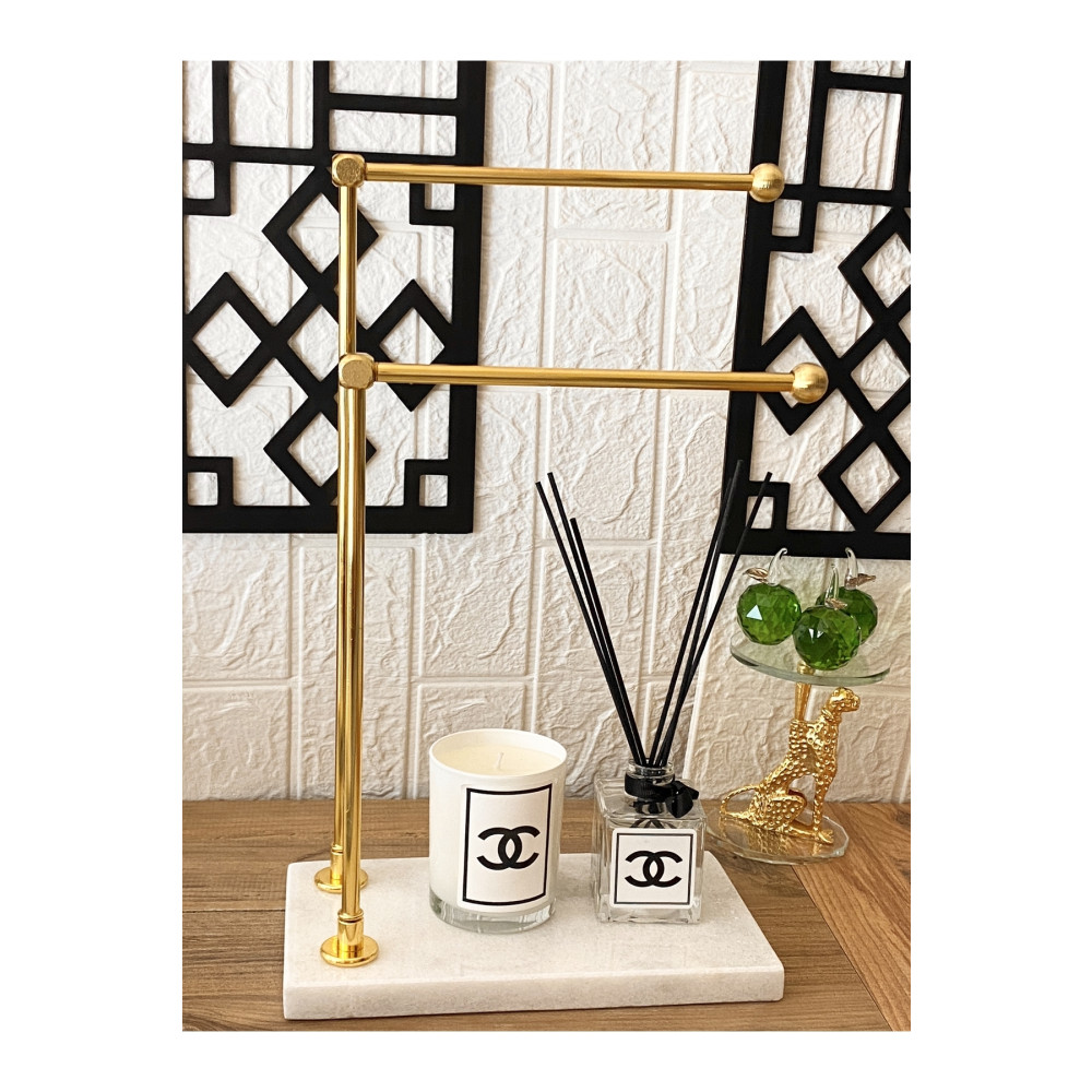 THK STORE Mermer Ayaklı Metal Banyo El Havluluk Kağıt Havluluk Standı Mutfak Gereçleri Fiyatı
