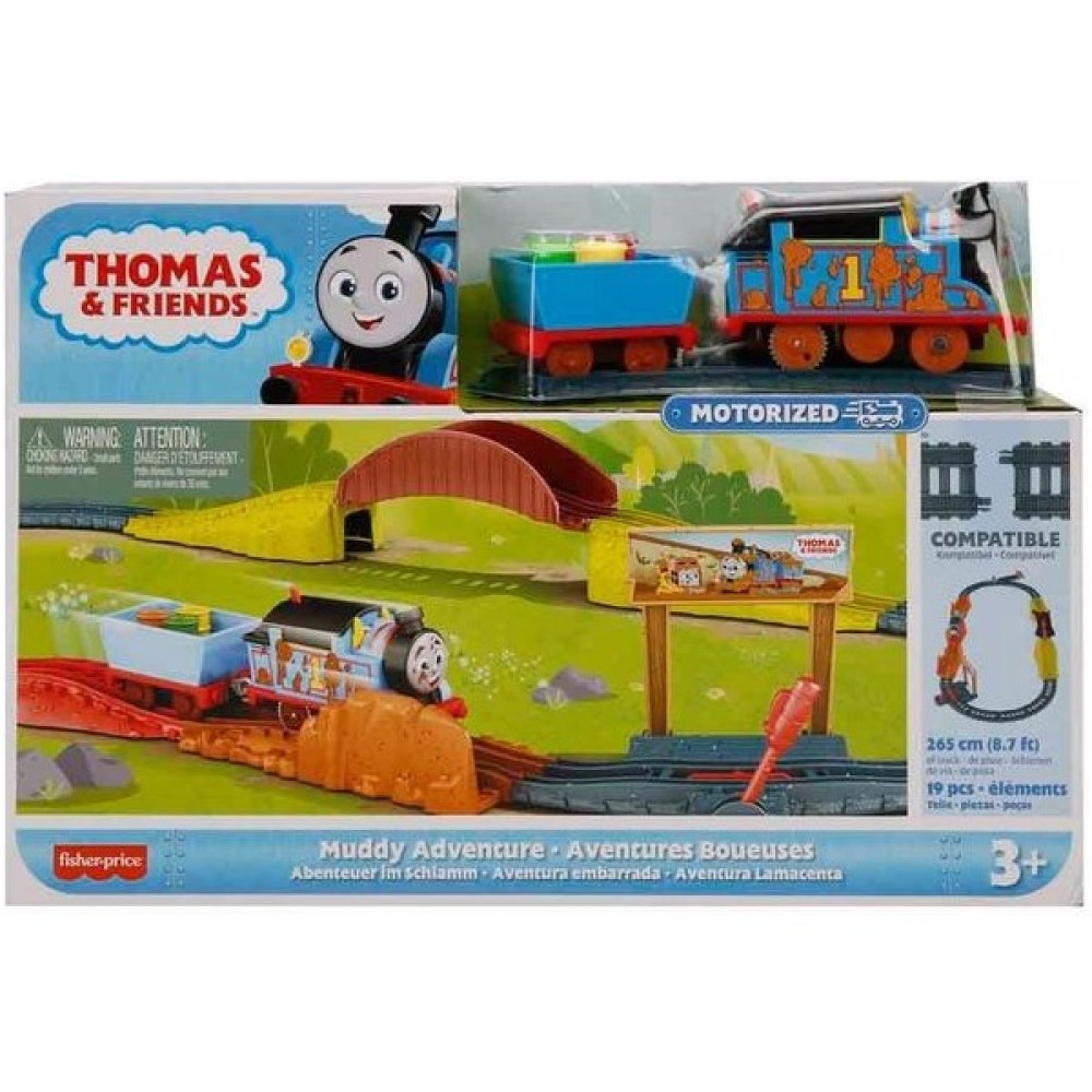 Thomas & Friends Thomas ve Arkadaşları Motorlu Tren Seti Muddy Adventure HHV98 - Standart Oyuncak Araç Fiyatı