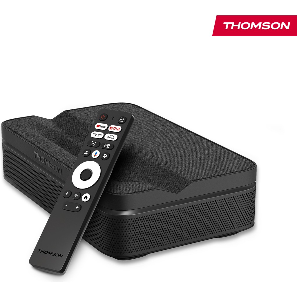 Thomson Sirius Laser Full HD 4K Destekli 100" Dahili Bataryalı Taşınabilir Projeksiyon Cihazı Google Tv Sertifikalı 600 Ansı Lumen - PG55B - Siyah Projeksiyon Fiyatı