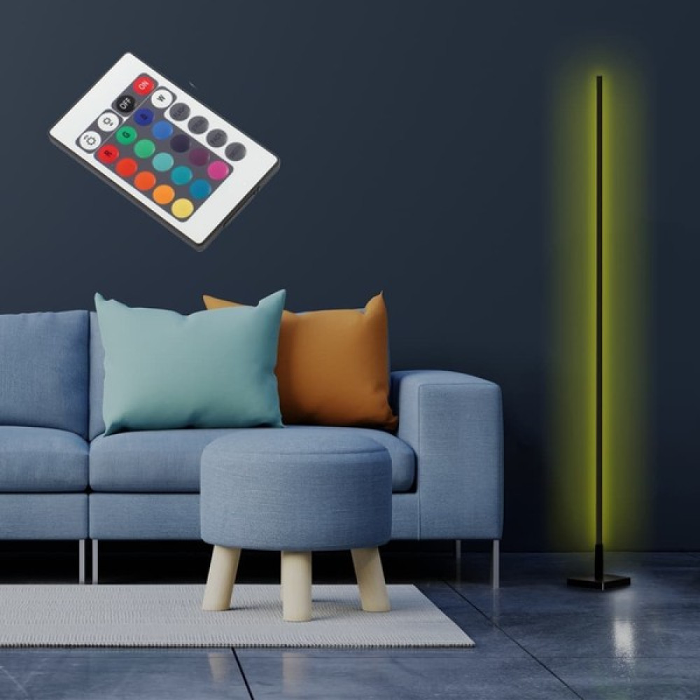 Thorqtech Bella Köşe Lambaderi Dekoratif Oda Aydınlatma Sistemi 150 cm Gece Lambası Full Rgb Uzaktan Kumandalı - Siyah Lambader Fiyatı