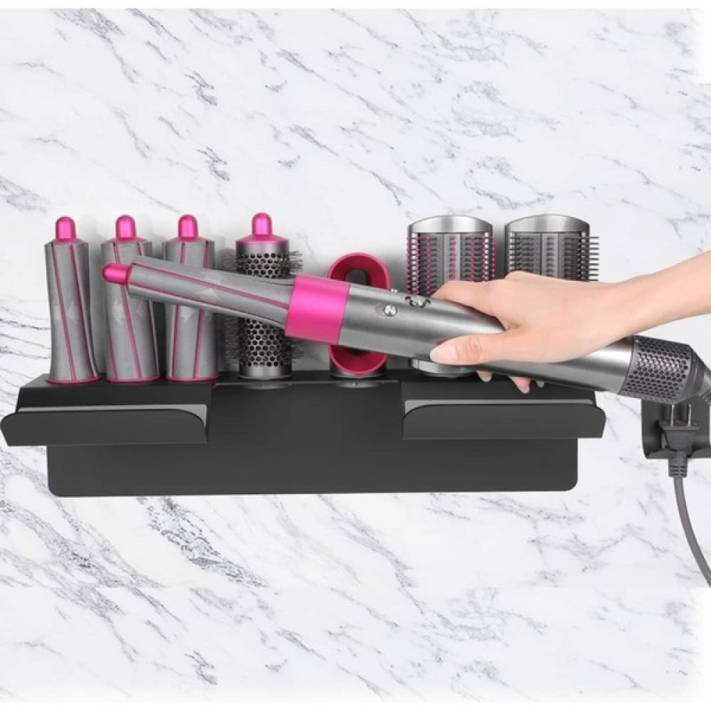 Thorqtech Dyson Saç Şekillendirici STAND Antrasit Airwrap Düzleştirici Saç Şekillendirici Uyumlu STAND - 40x15cm Banyo Askılık Fiyatı