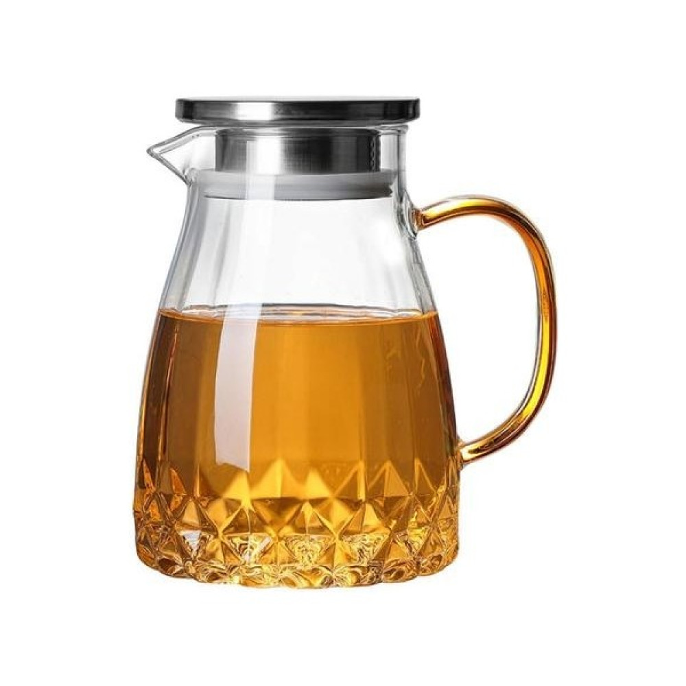 Three Beans 1000 Ml Yüksek Borosilikat Cam Sürahi Çay Sürahi Kapaklı Ev Isıya Dayanıklı Cam Su Sürahi Sıcak Soğuk Çay Potu Ju | Sürahi (Yurt Dışından) Sürahi Fiyatı