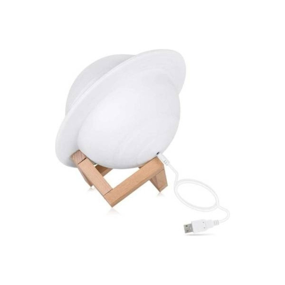 Three Beans 15 cm 3D Ay Lambası 2 Renkler LED Saturn Gece Lambası Dokunmatik Kontrol Bebek Başucu Lambası Standı Çocuklar Noel Hediyesi ile | LED G... Gece Lambası Fiyatı