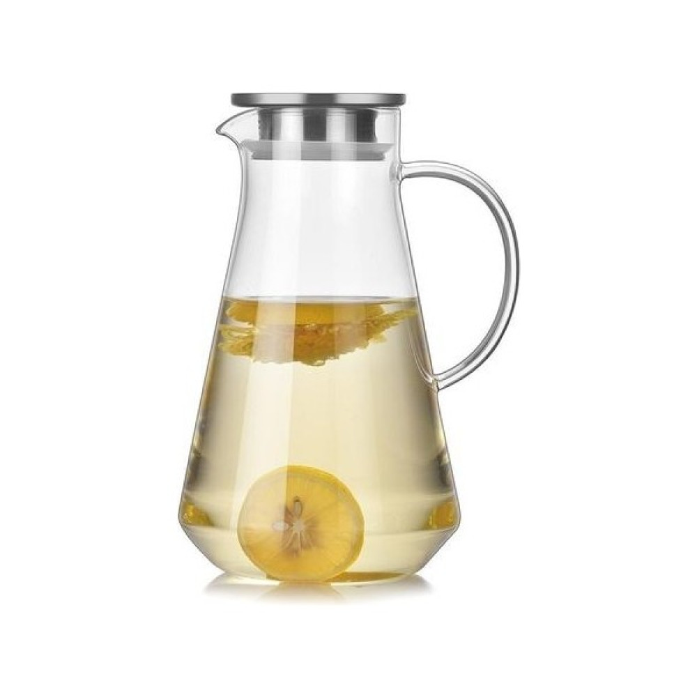 Three Beans 1500 Ml Büyük Kapasiteli Cam Şişe Şeffaf Çaydanlık Paslanmaz Çelik Filtre Su Isıtıcısı Kaynar Su Şişeleri Sürahi Suyu Pot | Sürahi (Yur... Sürahi Fiyatı