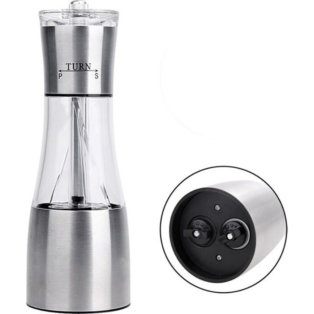 Three Beans 2 In 1 Biber Değirmeni Paslanmaz Çelik Manuel Tuz ve biber Değirmeni Değirmeni (Yurt Dışından) Baharat Setleri & Baharatlıklar Fiyatı
