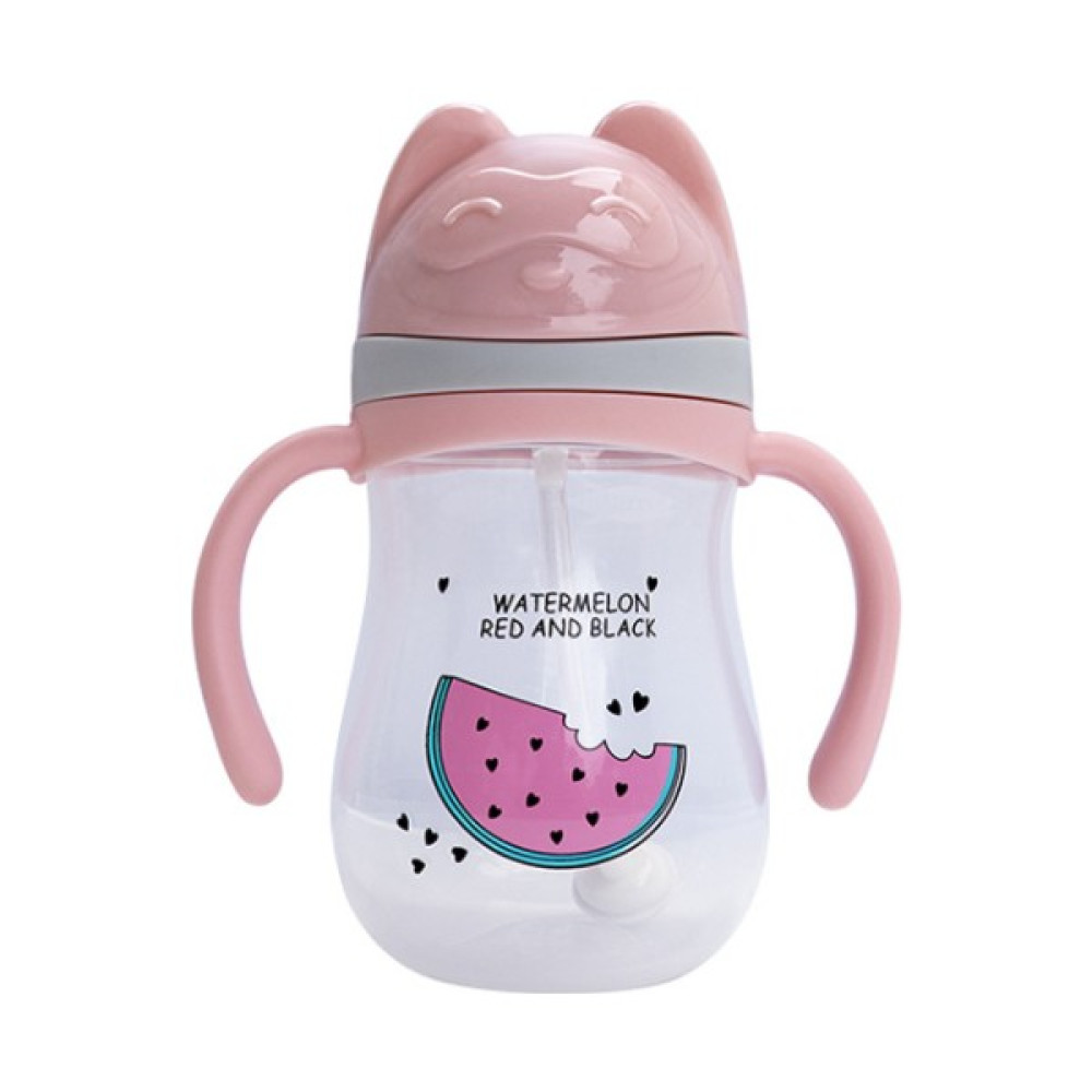 Three Beans 350 ml Karikatür Bebek Biberon Bebek Çocuk Içme Şişesi Çocuklar Pp Dökülme Taşınabilir Saman Su Şişesi Drinkware | Kupalar (Pembe) (Yur... Suluk Fiyatı