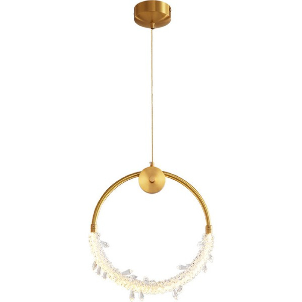 Three Beans 36 cm Tüm-Bakır Sanat Avize, 220 V LED * 30 W Üç Renkli Karartma Koridor Restoran Hafif Lüks Iskandinav Lambaları, Tüm-Bronz Kristal La... Avize Fiyatı