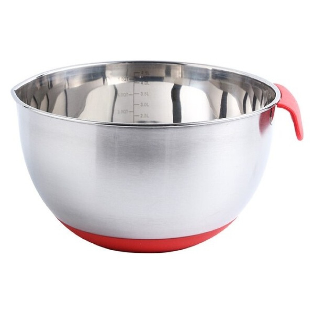 Three Beans Paslanmaz Çelik Silikon Yumurta Karıştırma Kase Kapak Grater Kek Salata Kase Ölçekli Gıda Konteyner Mutfak Bakeware Aracı | Kaseler (Yu... Kase Fiyatı