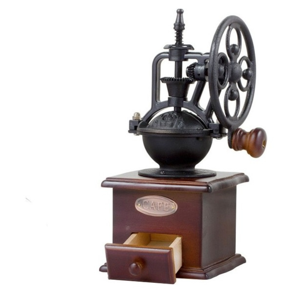 Three Beans Retro Ayarlanabilir Eşlik Manuel Kahve Değirmeni Ormanlık Metal Ot Herb Freze Çapak Kahve Çekirdeği Makinesi Taşlama Makinesi Dönme Din... Kahve Makineleri Fiyatı