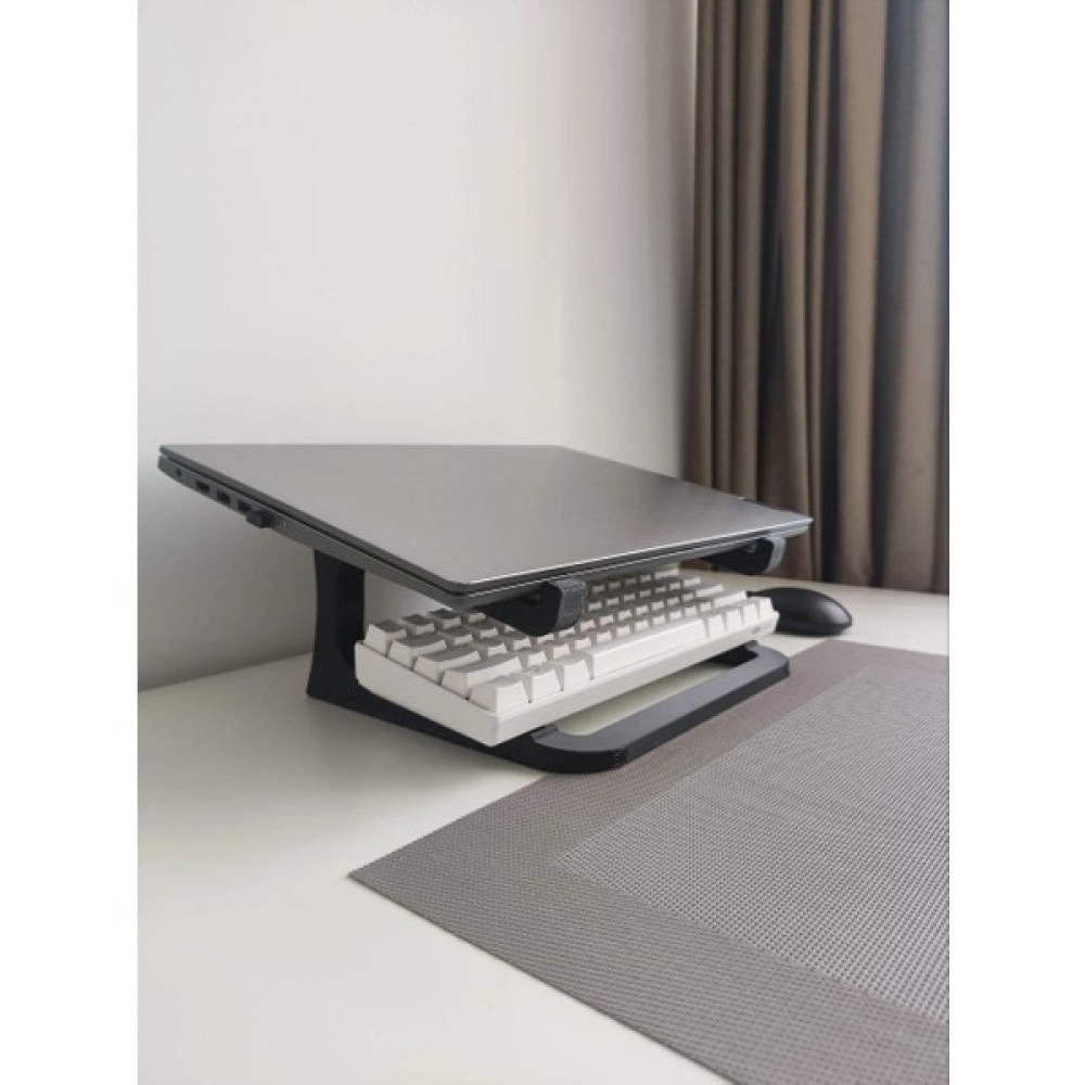 three3dprints Laptop Standı Macbook Stant Plastik Siyah - 20cm Sehpa Fiyatı