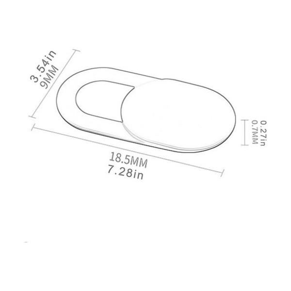ThreeStep Pratik Web Kamera Kapatıcı - Ekstra Ince 0.7mm - Webcam Cover Gizliliğiniz Için Güvenli Kullanım - 1 Adet - Beyaz Web Kameraları Fiyatı