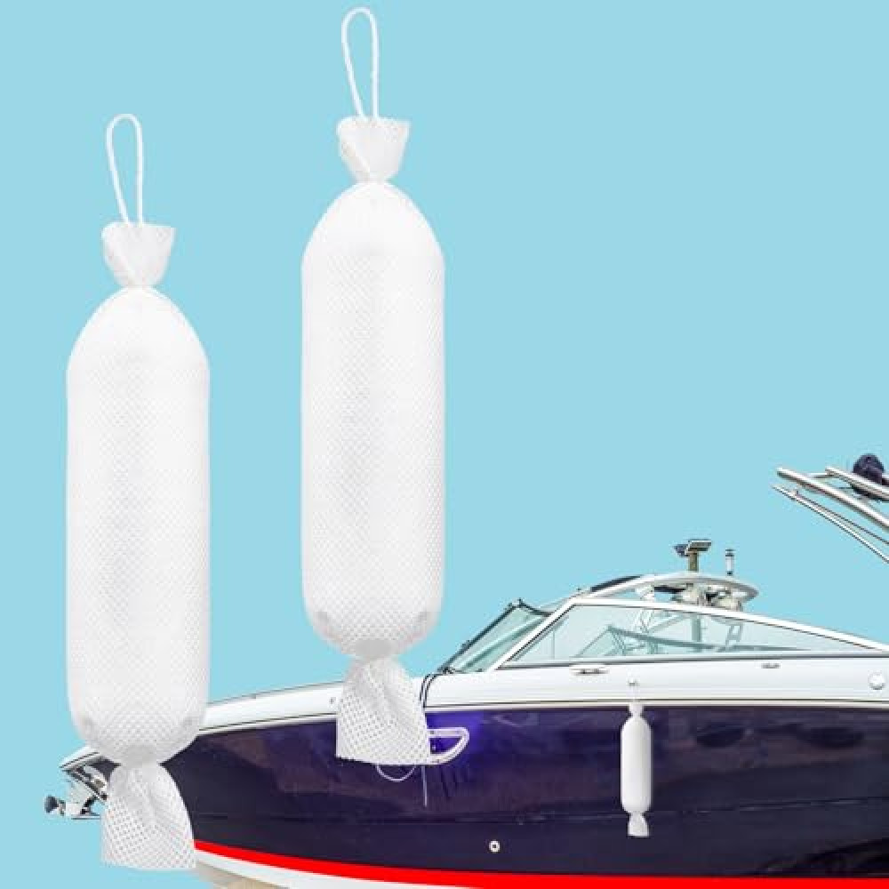 Threlaco 2 Pcs Bilge Socks 5” x 16” Oil-only Absorbent Sock Bilge Cleaning System Oil-only Absorbent and Bioremediation Absorb Socks Oil Dry Absorbent for Bilge, Sumps, Drains and Basins