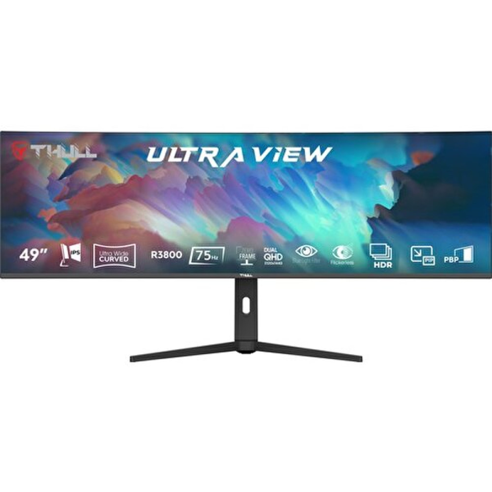 Thull Ultraview Thl-Dqhd49C 49" 75 Hz 1 MS Dqhd (2xHDMI+DP+Type-C+USB) IPS Frameless R3800 Curved LED Monitör Monitör Fiyatı