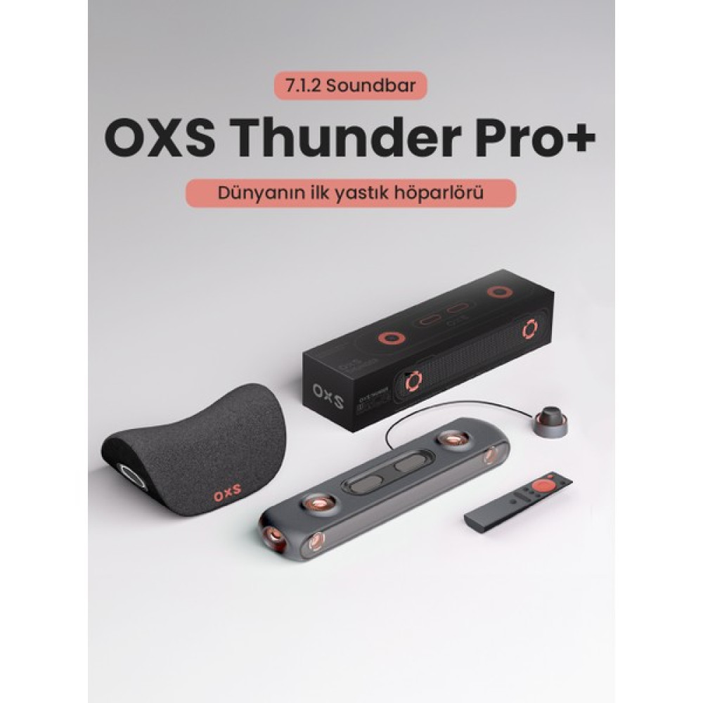 Thunder Pro+ Gaming Soundbar, Kablosuz Yastık Hoparlör, 7.1.2 Dolby Atmos HDMI Earc, 3D Ses, Güçlü Dahili Woofer, Rgb Efektleri, 3 Profesyonel Oyun... Ev Sinema Receiverları Fiyatı