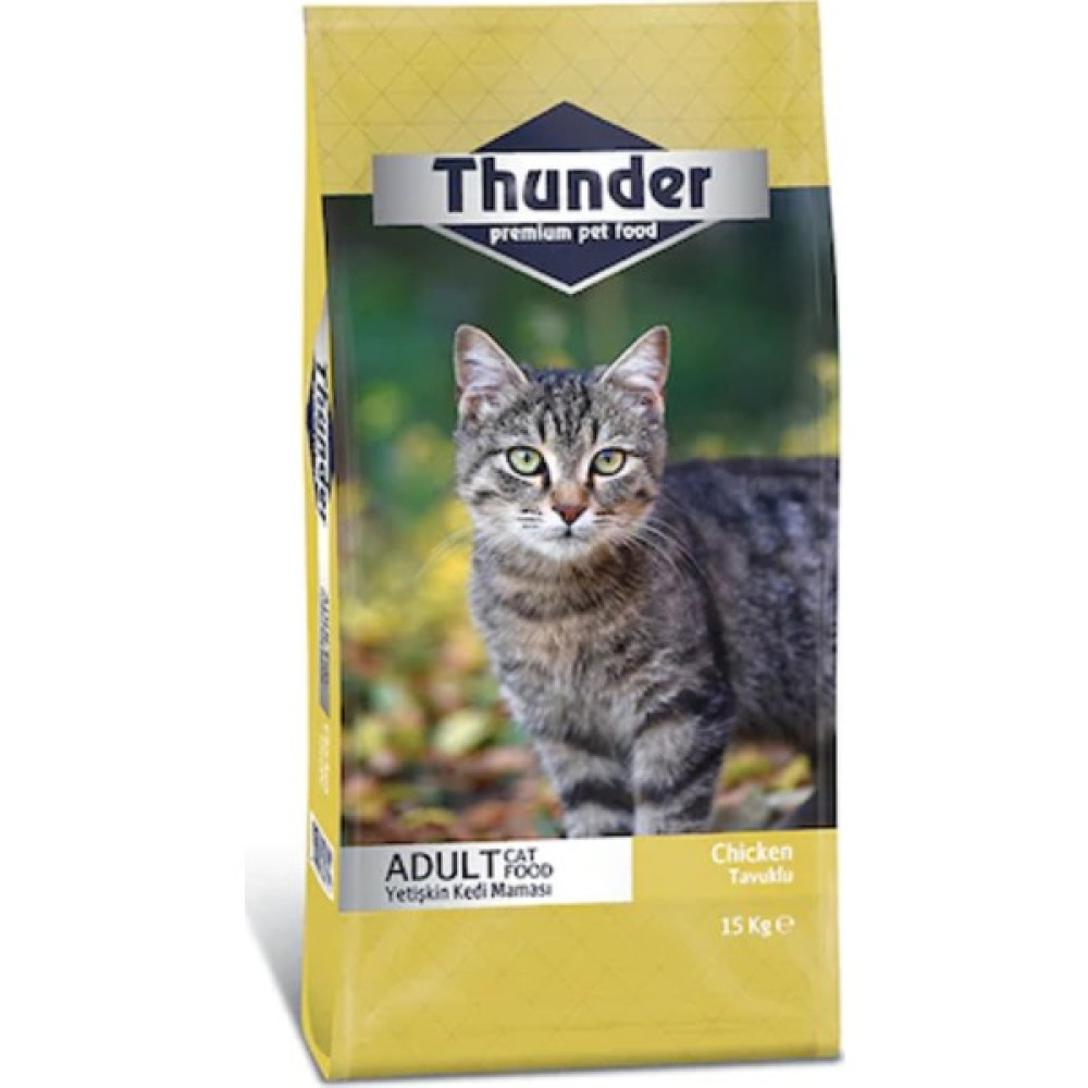 Thunder Yetişkin Tavuklu Kedi Maması 15 kg Evcil Hayvan Ürünleri Fiyatı
