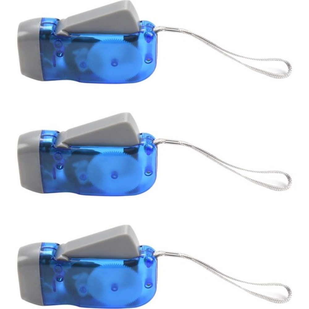 Tialating 3x El Basın LED El Feneri Fener Dinamo Mini El Feneri LED Acil Durum Dinamo Torch Lambası Kendinden Şarjlı El Işığı (Yurt Dışından) El Feneri Fiyatı