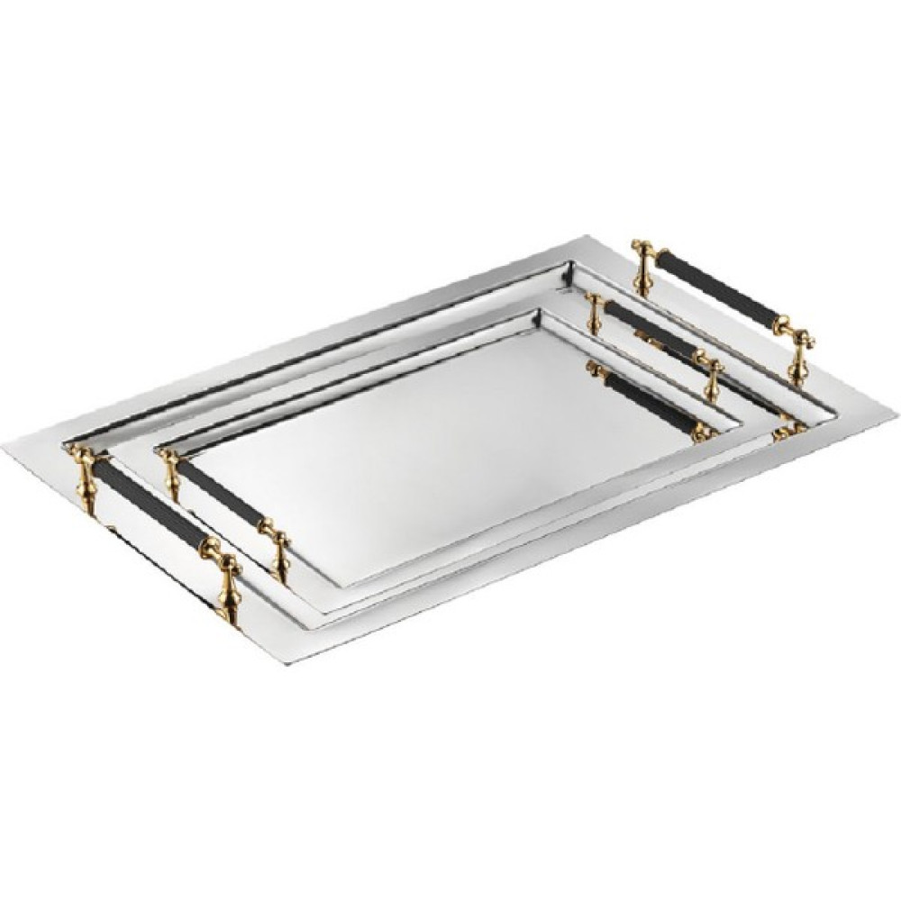 Tiamo Alone Çelik Paslanmaz Perlin 2'li Çay Tepsi Black-Gold Oto Boyaları Fiyatı