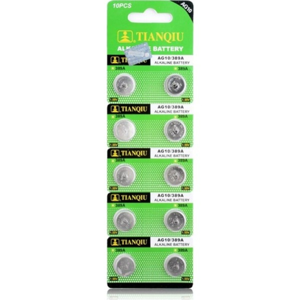 Tianqiu AG10 LR1130/389 Alkalin Düğme Pil 10'lu Diğer Fiyatı