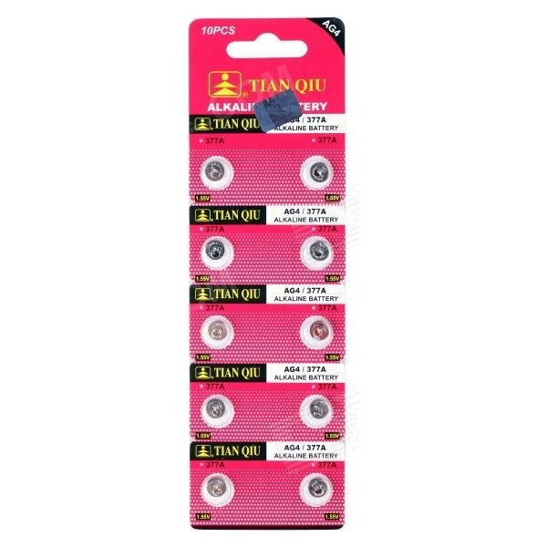 Tianqiu AG4/LR626H/377A Alkalin Pil 10'lu Diğer Fiyatı