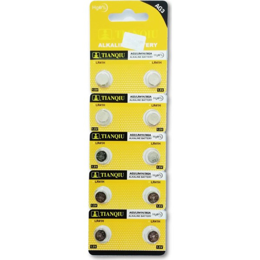 Tianqiu Alkalin Pil - Ag3 / LR41H Düğme Pil 1,5V - 10'lu Paket Piller & Şarj Cihazları Fiyatı