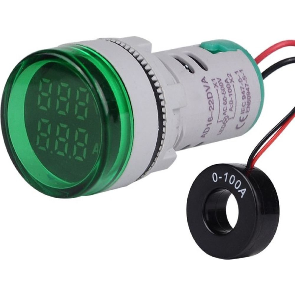 Tianyi Dijital Voltmetre - Ampermetre Ac 50-500V 0-100A - Yeşil Diğer Test ve Ölçüm Cihazları Fiyatı