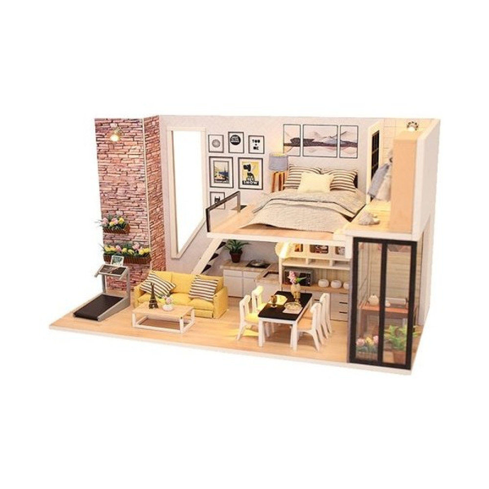 Tiaotiao Dıy Ahşap 3D Puzzle Minyatür Ev Mobilyaları LED Dekorasyonu Yaratıcı Hediyeler M038 - Çok Renkli (Yurt Dışından) Eğitici Oyuncak Fiyatı