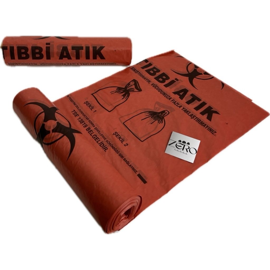 Tıbbi Atık Poşeti 65X80 Büyük Boy 5'li Rulo 100 Mikron Eldy - 65 x 80 cm Diğer Fiyatı