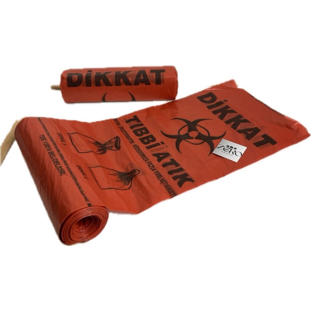 Tıbbi Atık Poşeti 70X90 Battal Boy 5'li Rulo 100 Mikron - 70 x 90 cm Diğer Fiyatı