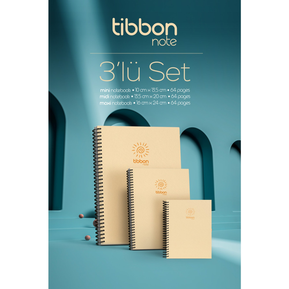 Tibbon Note Defter Spiralli 3 Lü Set Sarı 56 Defter Fiyatı