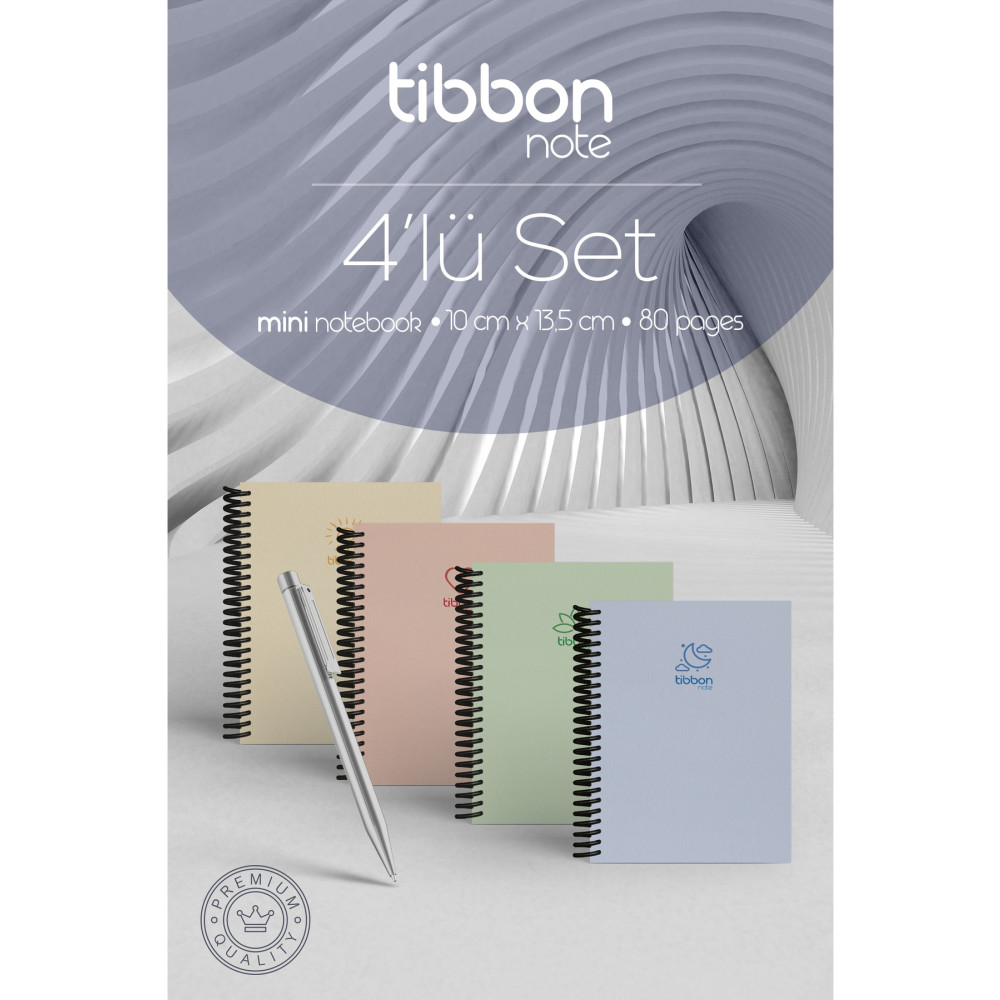 Tibbon Note Mini Defter Spiralli 4 Lü Set 53 Defter Fiyatı