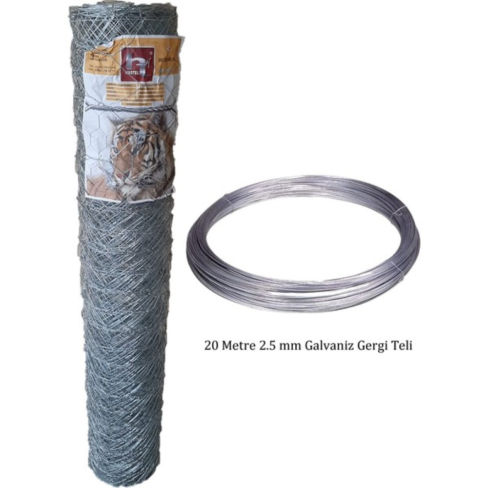 Ticaretjet - Bahçe Tel Örgü + Gerdirme Teli 2'li Seti 1.50 x 20 Metre Dış Mekan & Bahçe Oyuncakları Fiyatı