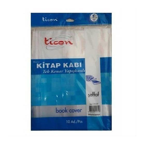 Ticon 10'Lu Şeffaf Yapışkanlı Hazır Kitap Kabı Kaplama Kağıdı Fiyatı