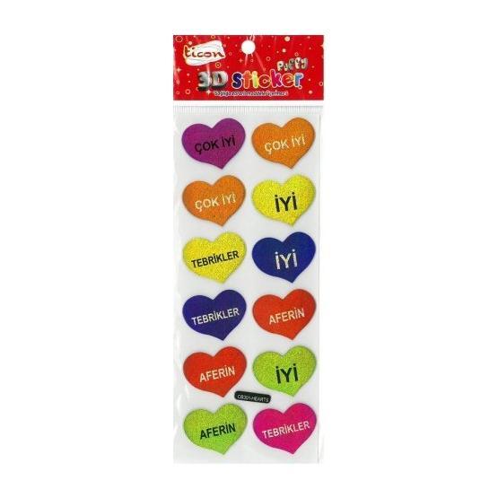 Ticon 256028 3D Sticker Puffy