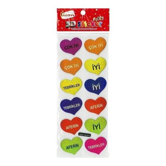 Ticon 256028 3D Sticker Puffy
