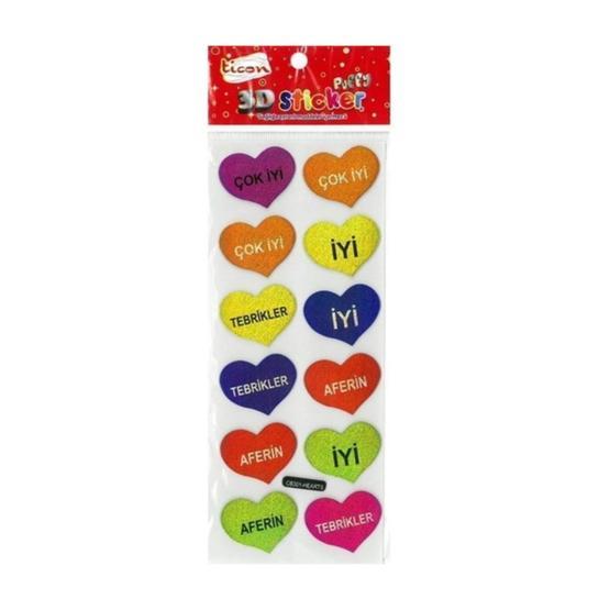 Ticon 256028 3D Sticker Puffy