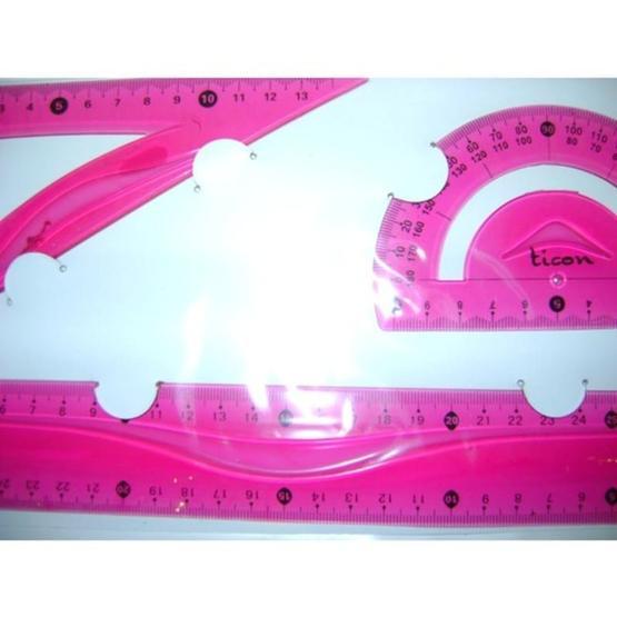 Ticon 30 cm Gönye iletki ve Cetvel