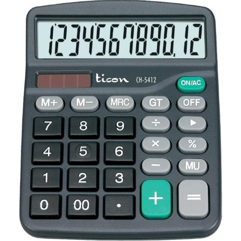 Ticon CH-5412 12 Haneli Hesap Makinesi Hesap Makinesi Fiyatı