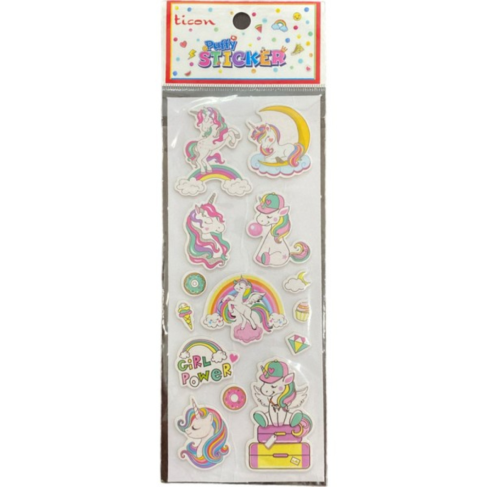 Ticon Puffy Stıcker Unicorn 20 'li Paket Oto Boyaları Fiyatı