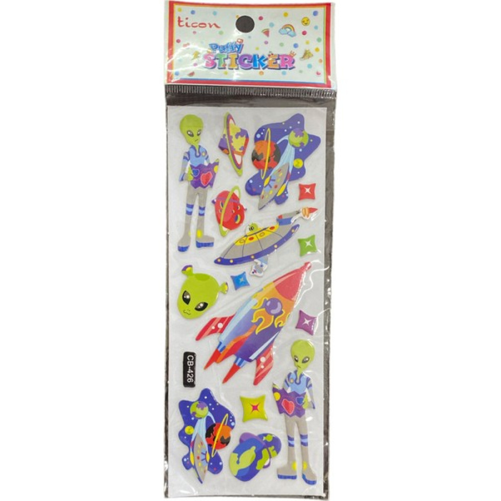 Ticon Puffy Stıcker Uzay Figürleri 20 'li Paket Oto Boyaları Fiyatı