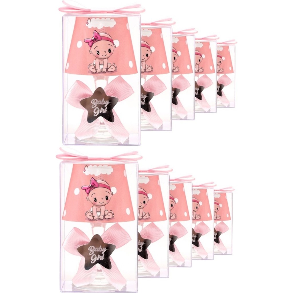 Tiem Concept Pembe Kız Bebek Baskılı 10'lu Hediye Kutulu Abajur Mum Seti Özel Malzeme Diğer Fiyatı