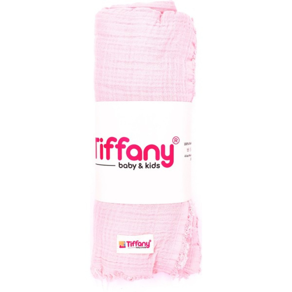 Tiffany Baby 4 Kat Müslin Bebek Battaniyesi 120X120 cm - Pembe - Yenidoğan Oto Boyaları Fiyatı