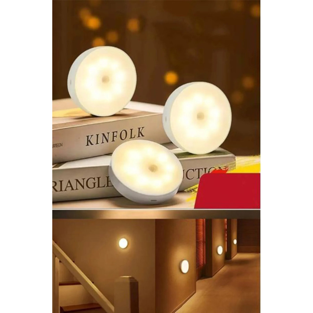 Tiffany Hareket Sensörlü Usb Şarjlı Beyaz Led Işık Lamba (SENSÖRLÜ) Yaş Günü & Parti Fiyatı