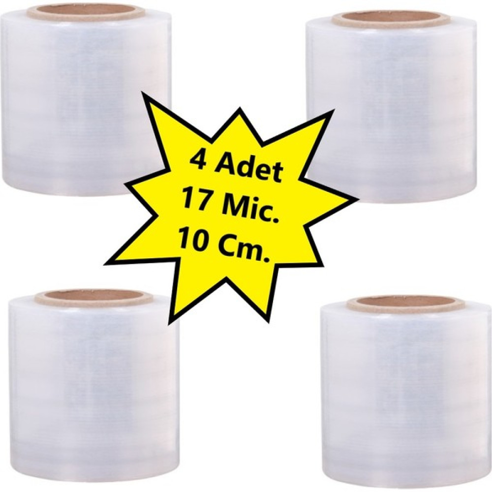 Tify Palet Dilimli Streç 10 cm 17 Mic. 400 gr 300 metre Şeffaf 4 Adet - 10cm x 300mt, 4 adet Streç Film Fiyatı