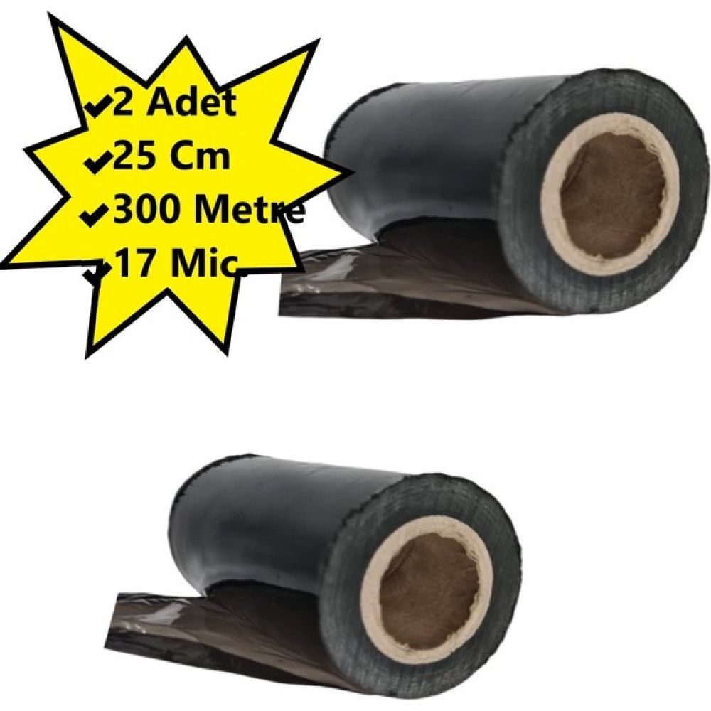Tify Palet Siyah Dilimli Streç 25 cm 17 Mic.  1000 gr 300 metre Siyah 2 adet Streç Film Fiyatı