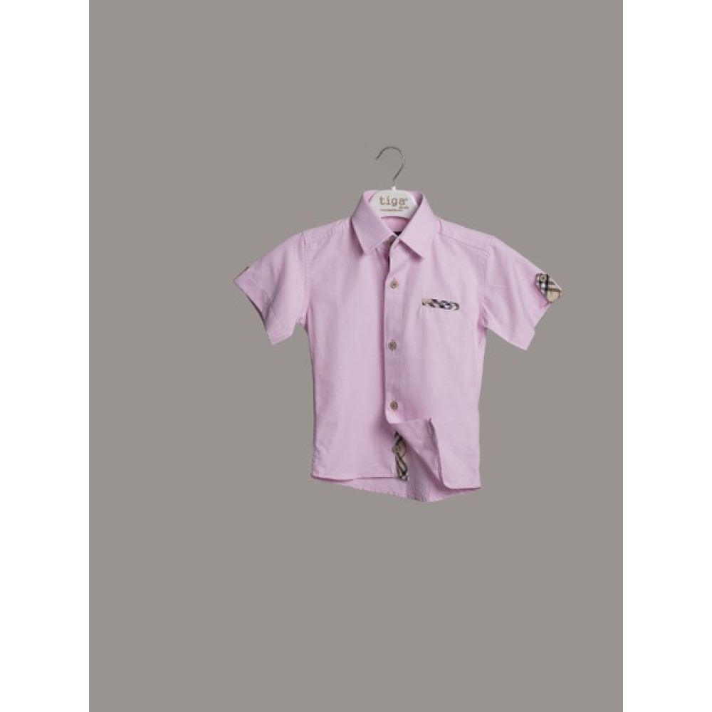 Tiga Kids Burberry Şeritli Erkek Çocuk Gömlek Erkek Çocuk Gömlek Fiyatı